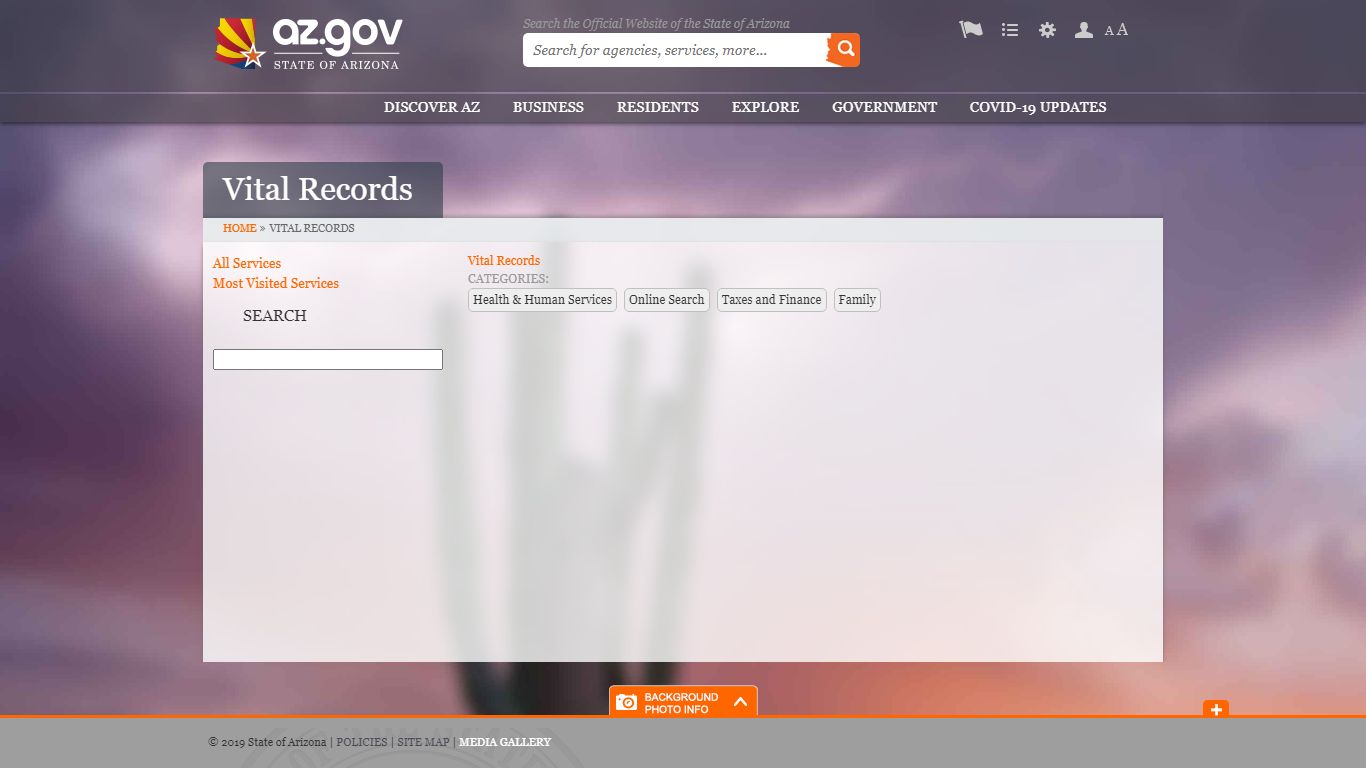 Vital Records | az.gov - Arizona